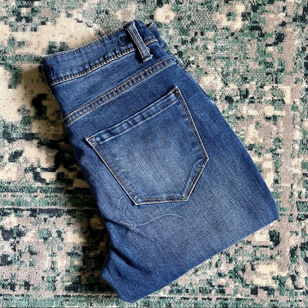Kensie Cropped Skinny Blue Jeans Denim Pants Sz 2/26